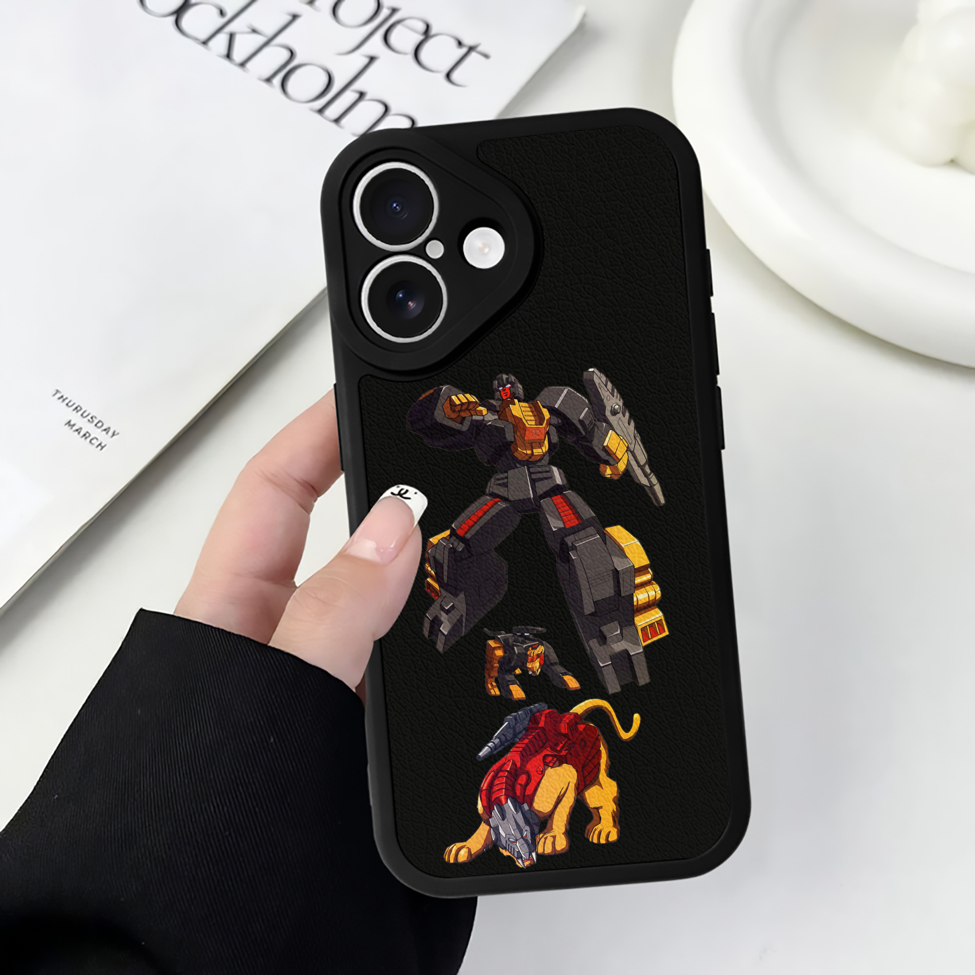 （画像用）  【iPhone 16シリーズ対応】シリコンスマホケース（レザー調） 材質：シリコン